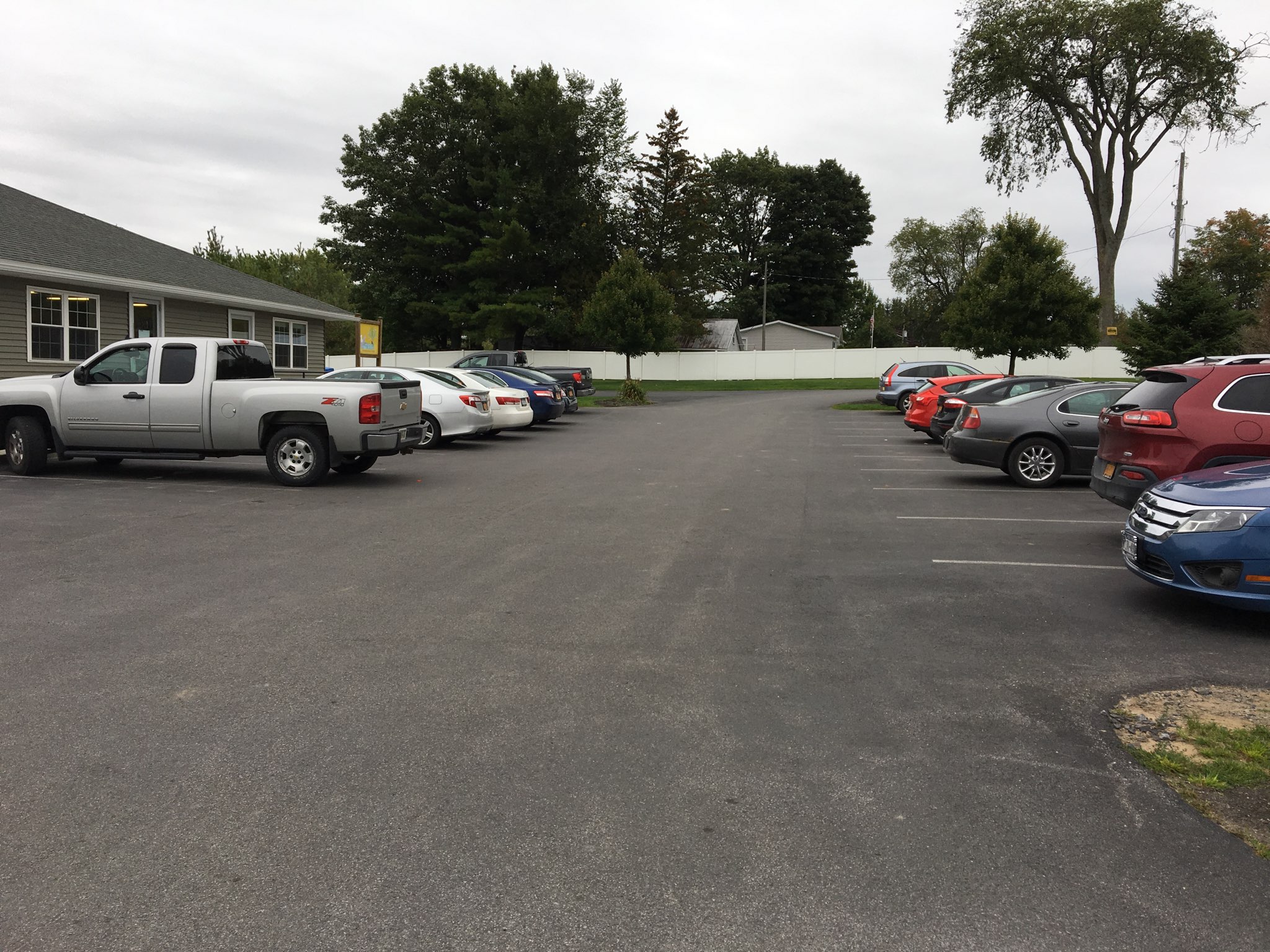 Parking lot of Waterville Veterinary Clinic