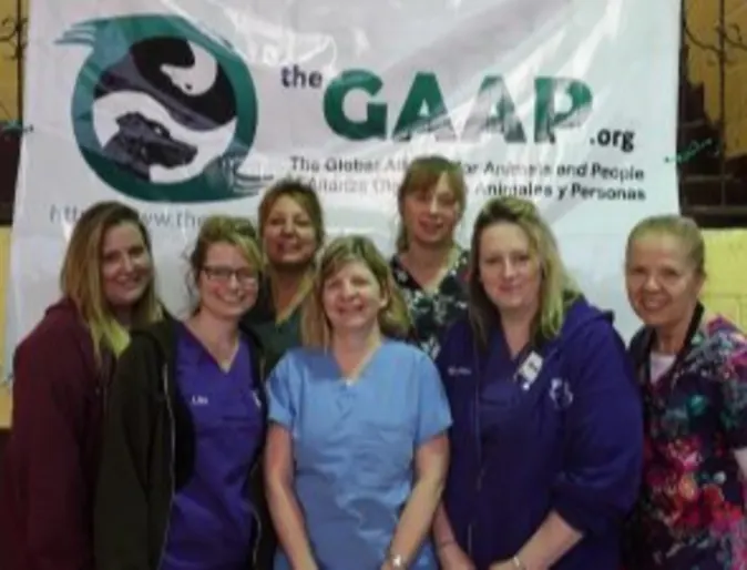 allandale's staff posing in front of a GAAP banner allandale's staff posing in front of a GAAP banner