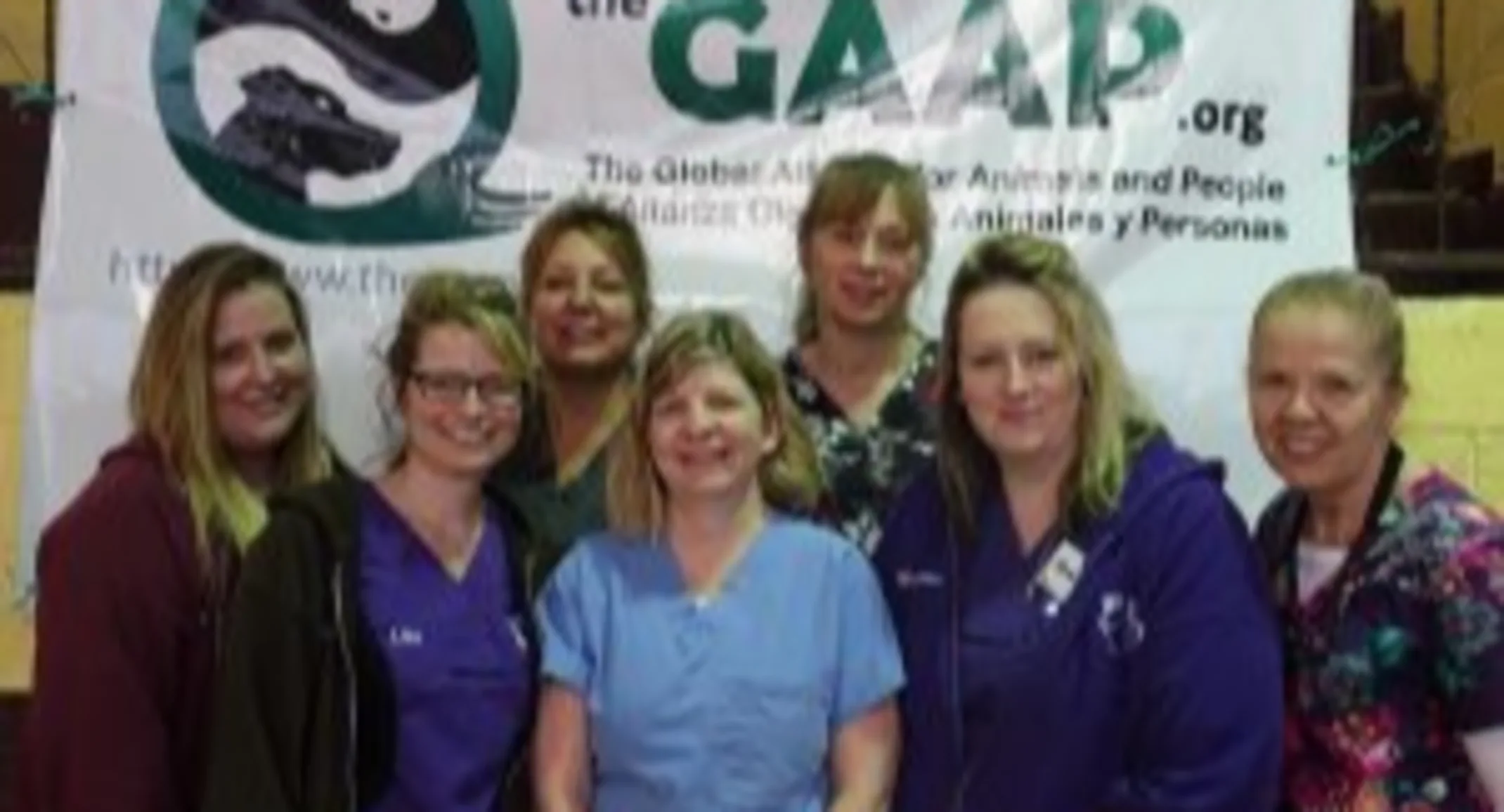 allandale's staff posing in front of a GAAP banner allandale's staff posing in front of a GAAP banner