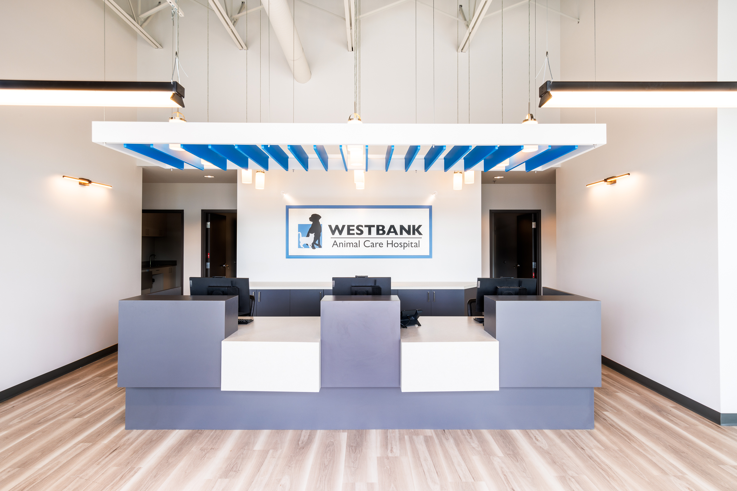 Reception Desk at Westbank Animal Care Hospital