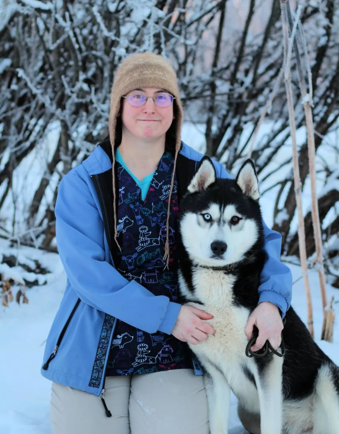 Jill with a dog Jill with a dog
