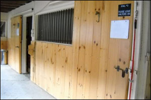 stalls in barn