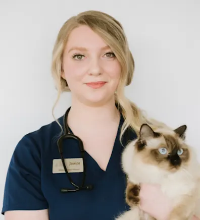 Jessica smiling at the camera Jessica smiling at the camera