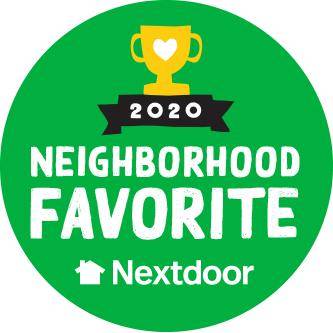 Woodlake Veterinary Hospital's 2020 Neighborhood Award.