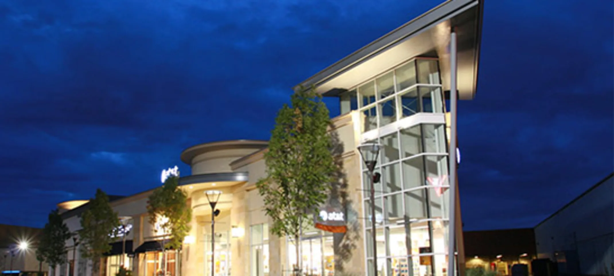 a nighttime photo of Tacoma Mall a nighttime photo of Tacoma Mall