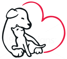Dog and cat logo