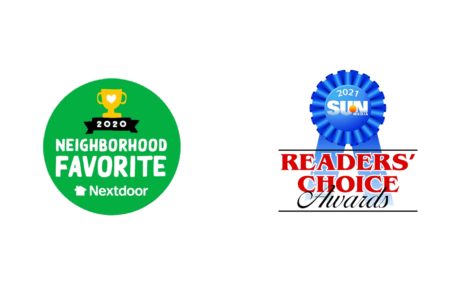 3 award logos for Woodlake Veterinary Hospital