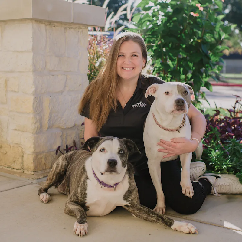 Amanda A at Rover Oaks Katy with two dogs Amanda A at Rover Oaks Katy with two dogs