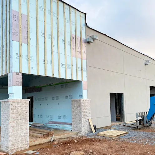 A photo of the construction progress at the new location of Animal Emergency & Critical Care A photo of the construction progress at the new location of Animal Emergency & Critical Care