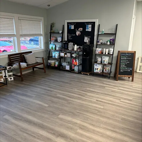 Extended view of the entrance lobby Extended view of the entrance lobby