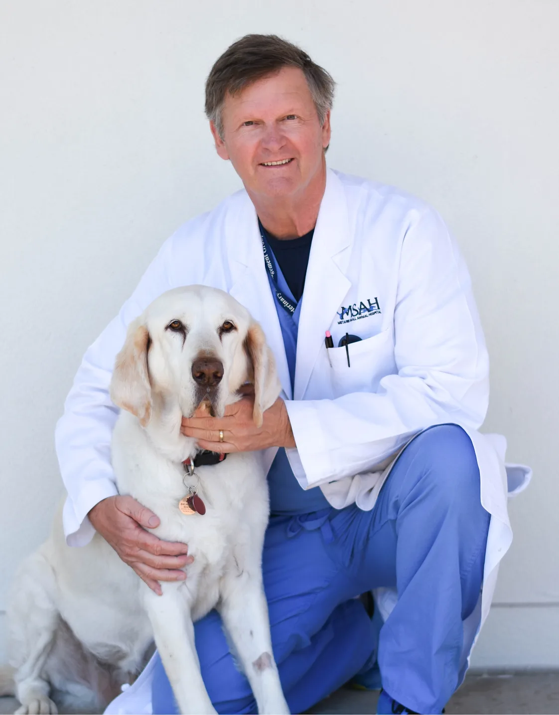 Brain Melius with a Golden Retriever Brain Melius with a Golden Retriever