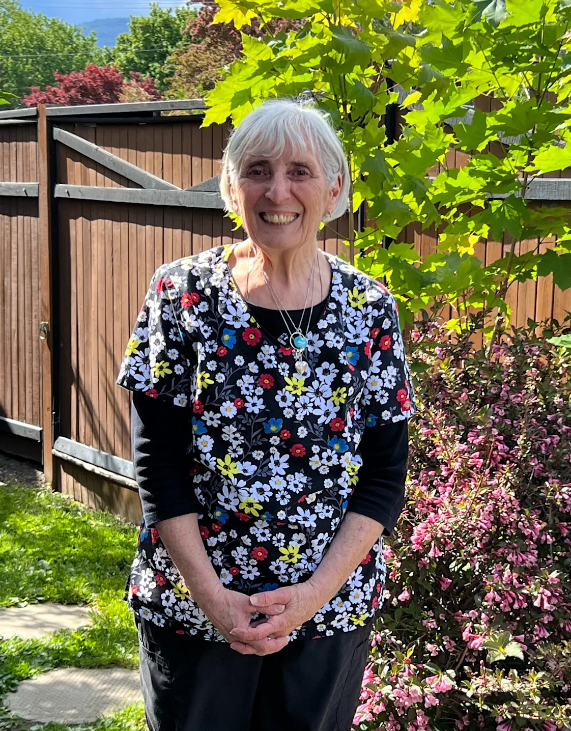 Linda smiling Linda smiling