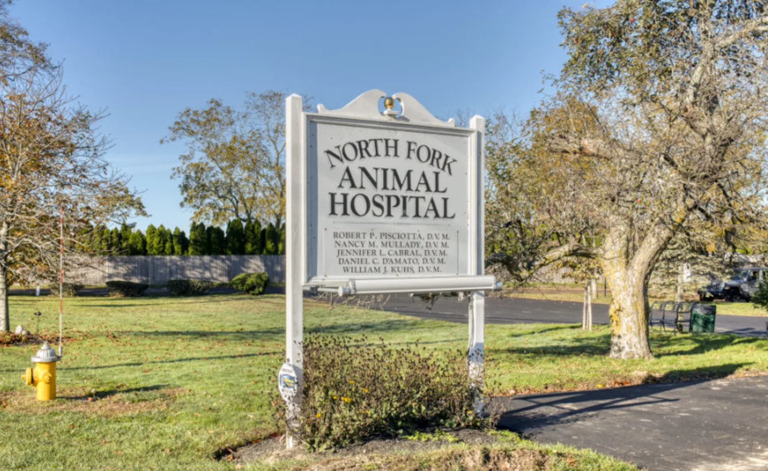 Exterior of North Fork Animal Hospital's Sign Exterior of North Fork Animal Hospital's Sign