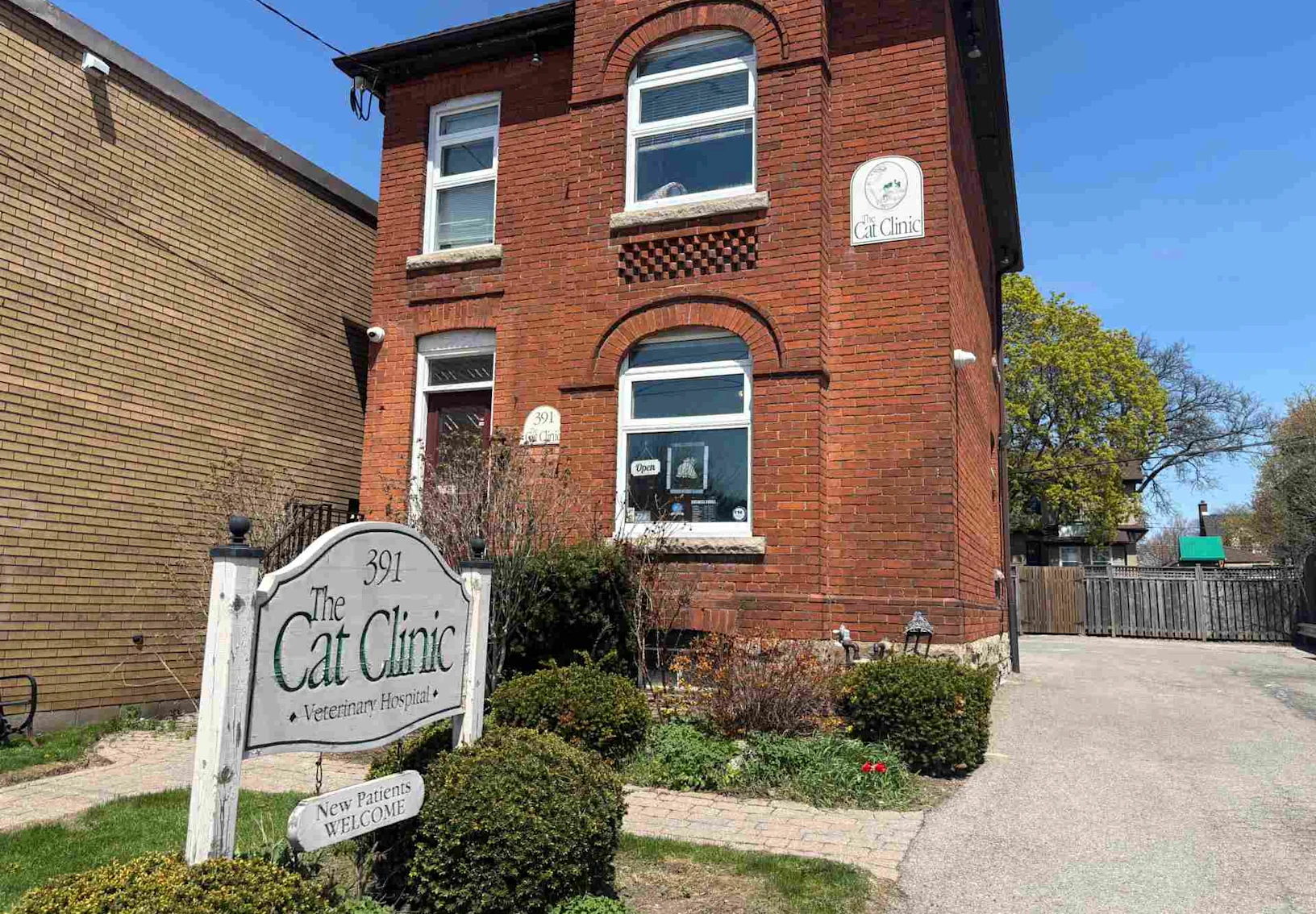 The Cat Clinic building's exterior. The Cat Clinic building's exterior.