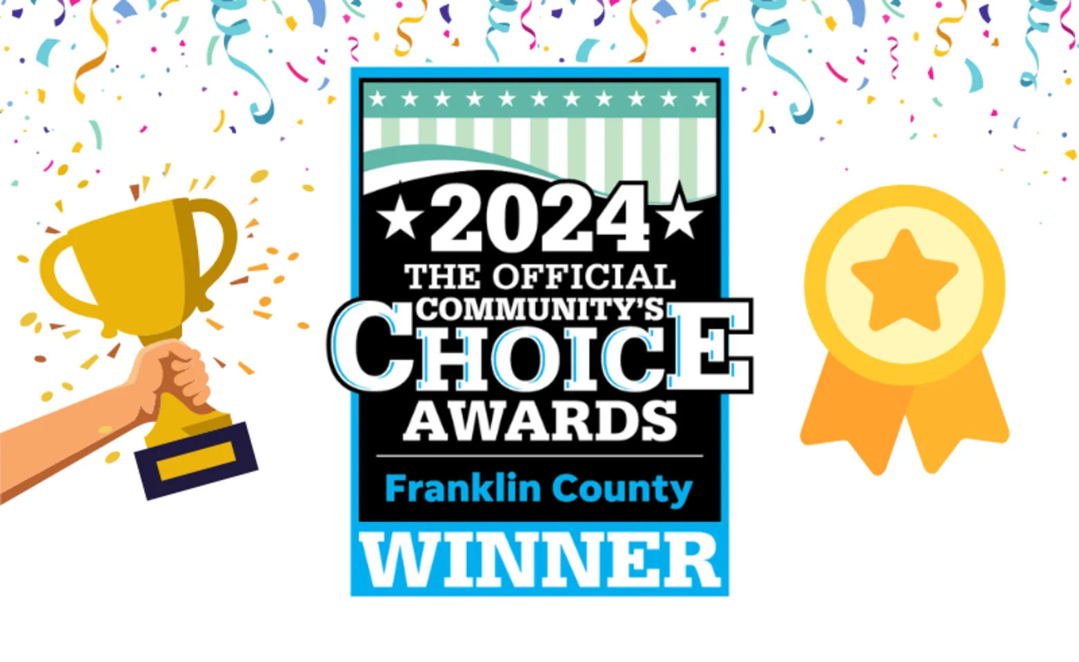 Franklin County's 2024 Official Community's Choice Award Winner Franklin County's 2024 Official Community's Choice Award Winner