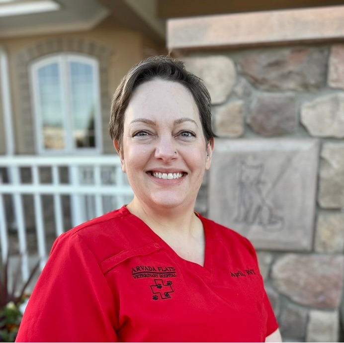 April Henley, staff at Arvada Flats Veterinary Hospital