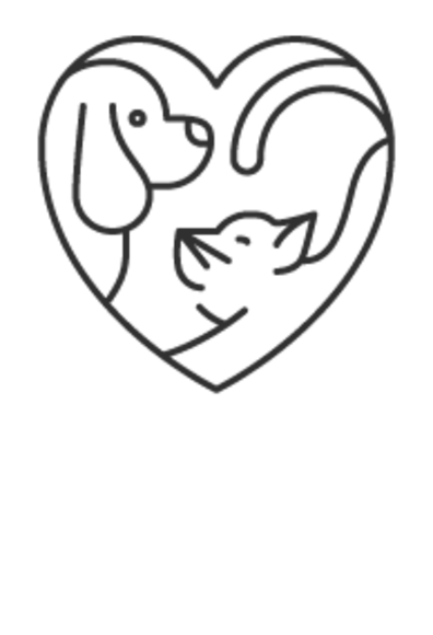 Cat and dog in a heart shape (Wellness & Preventive Care Icon) Cat and dog in a heart shape (Wellness & Preventive Care Icon)