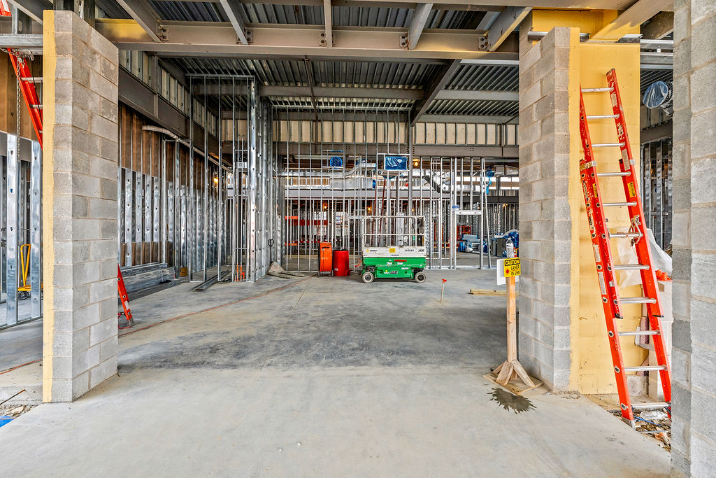 Interior of Richmond construction in progress