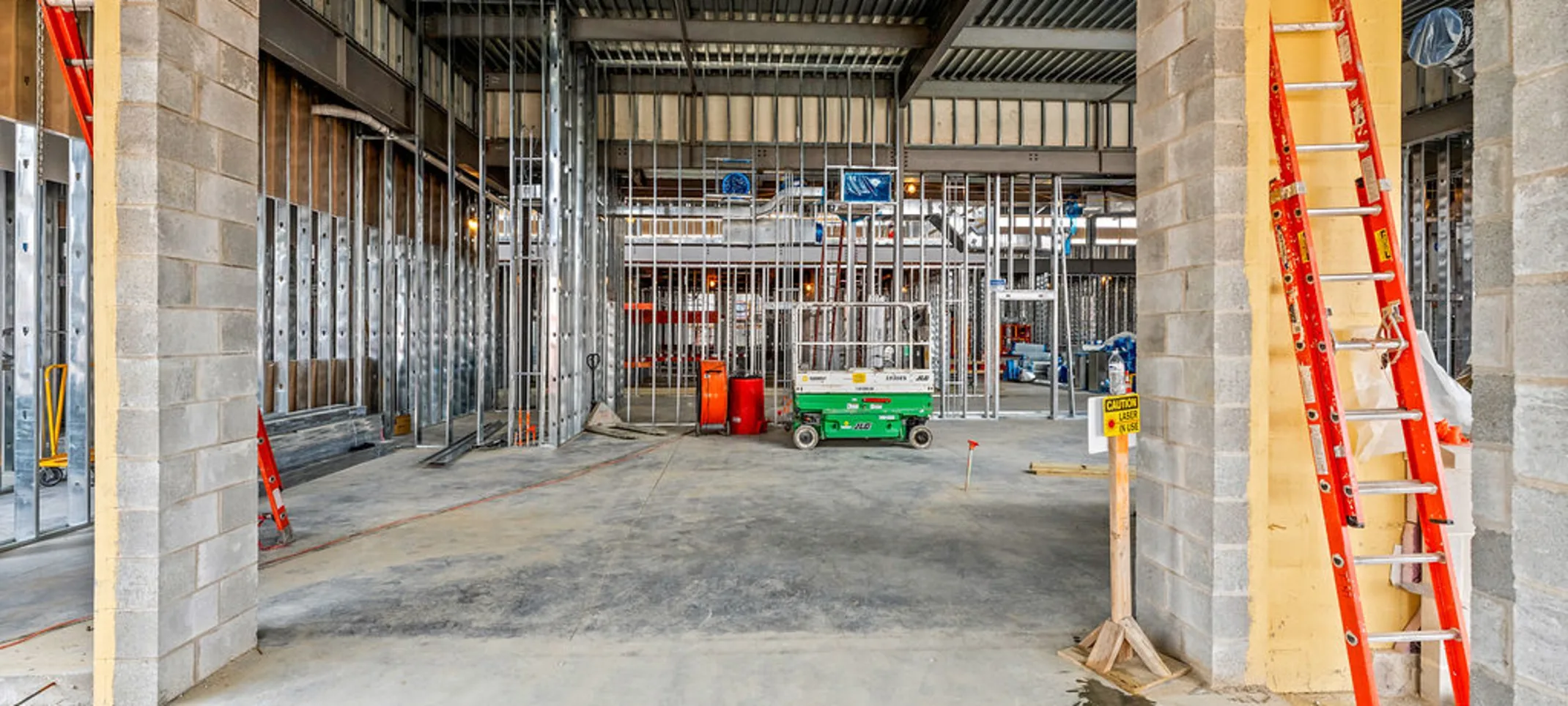 Interior of Richmond construction in progress Interior of Richmond construction in progress