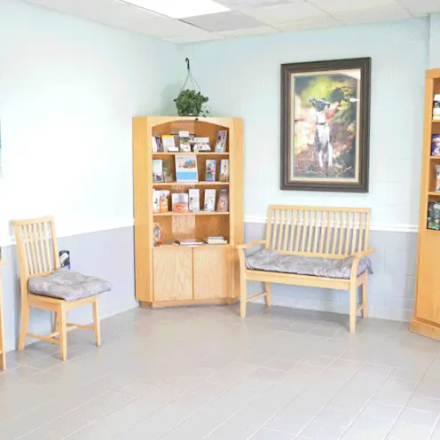 lobby area at Hidden Valley Animal Hospital