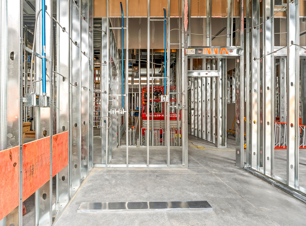 Interior wall construction