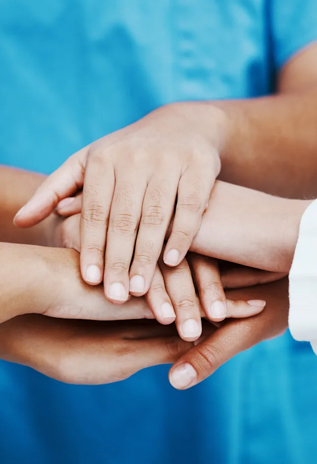 Staff hands Staff hands