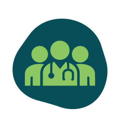 Icon of a group of veterinarians