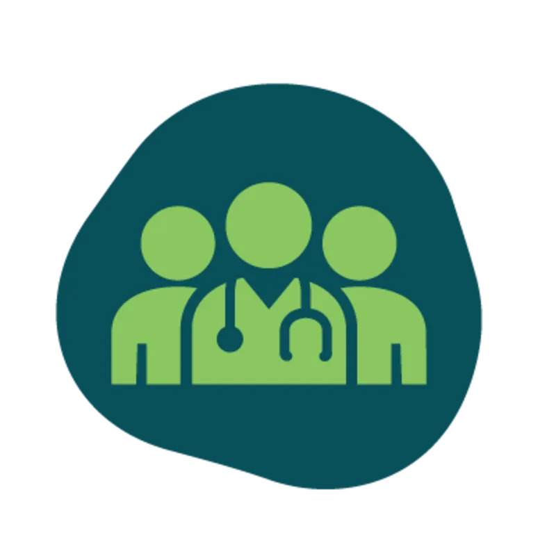 Icon of a group of veterinarians Icon of a group of veterinarians