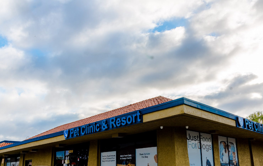 Exterior Top of Anaheim Hills Pet Clinic Building