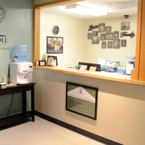 Oak Knoll Animal Hospital front reception desk