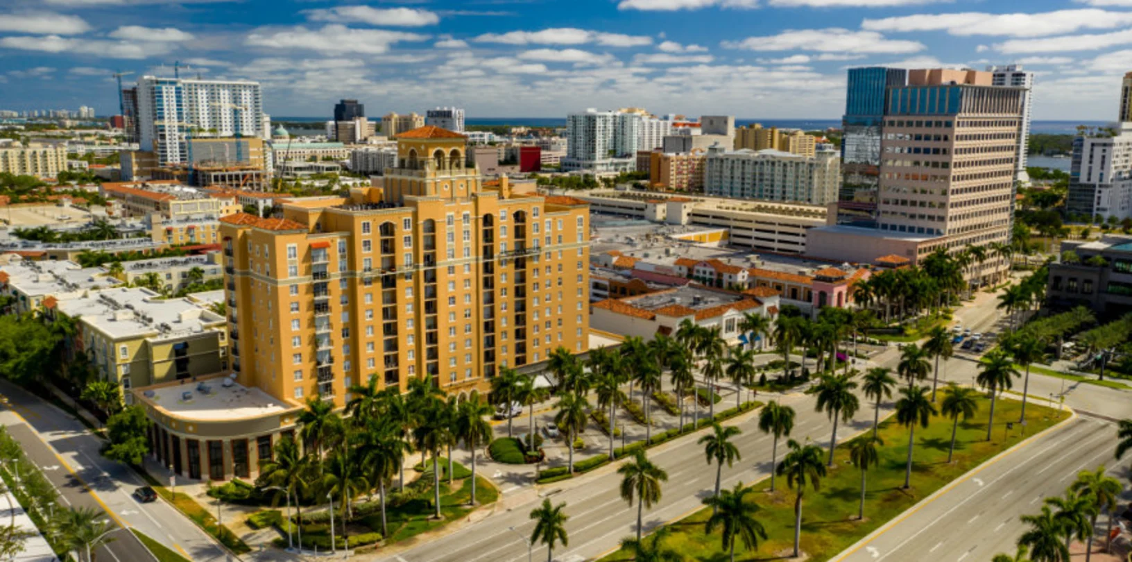 Aerial view of west palm beach Florida Aerial view of west palm beach Florida