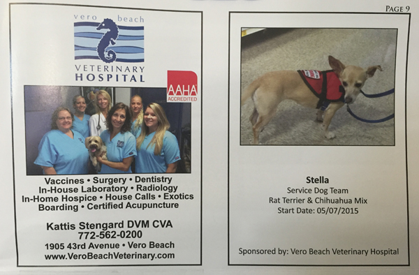 Vero Beach Veterinary Hospital flyer
