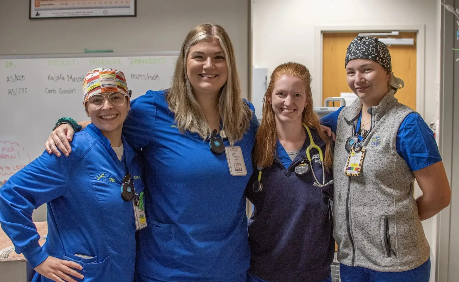 Four Veterinary Student Externs Four Veterinary Student Externs
