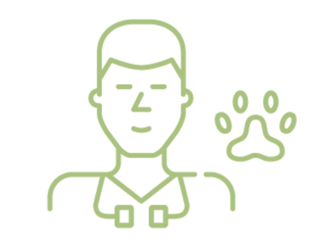 Drawn icon of man with stethascope Drawn icon of man with stethascope