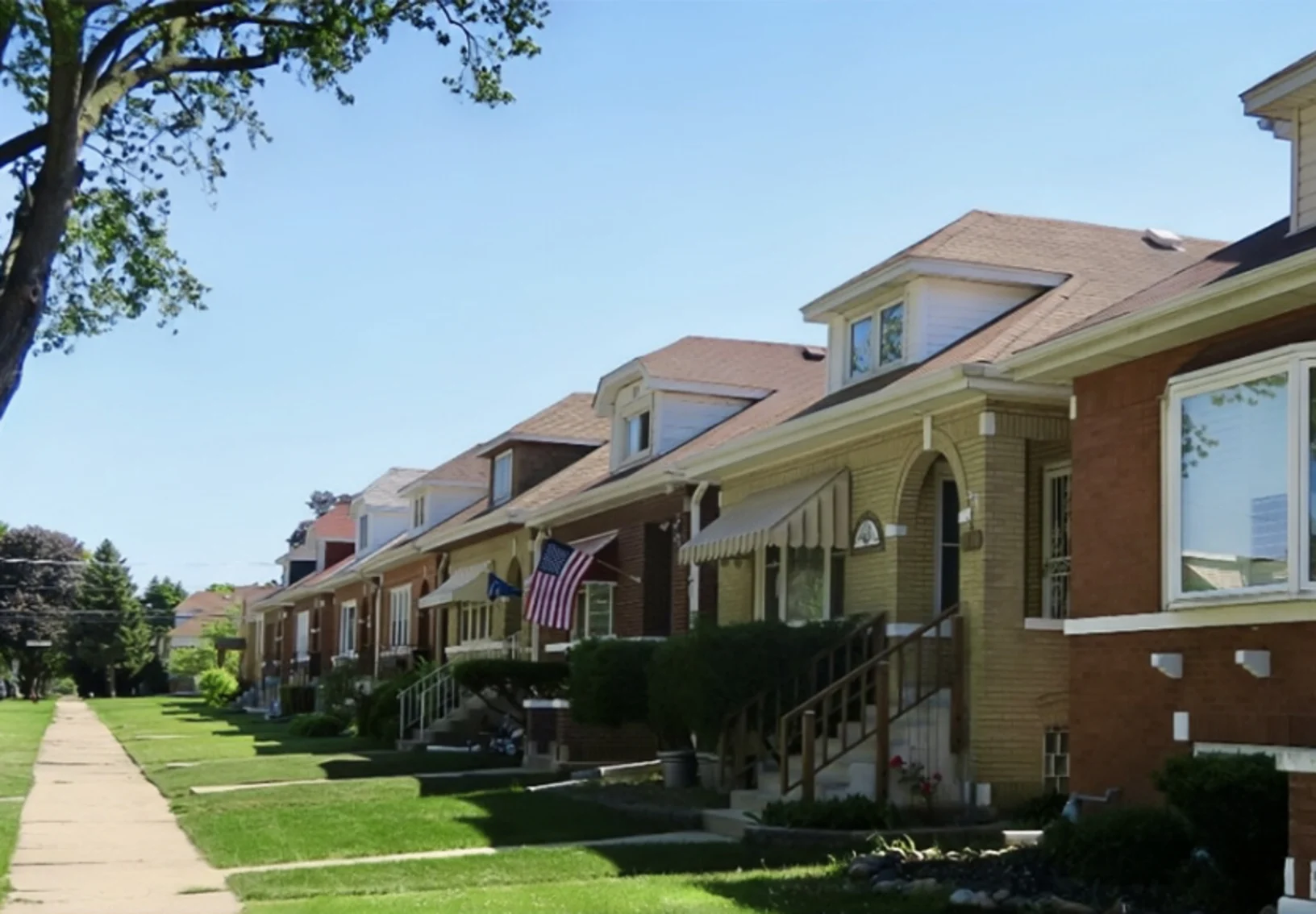 Houses on a street