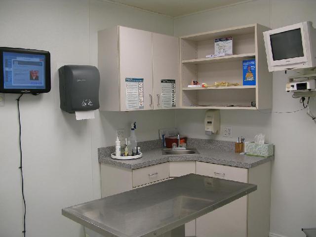 One of our exam rooms, where you and your pet will meet with your doctor.