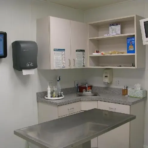 One of our exam rooms, where you and your pet will meet with your doctor.