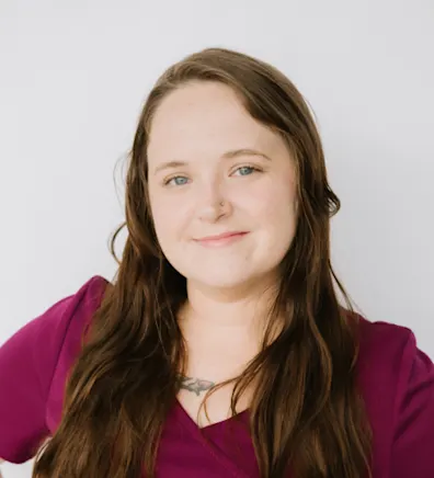 Chelsey smiling at the camera Chelsey smiling at the camera