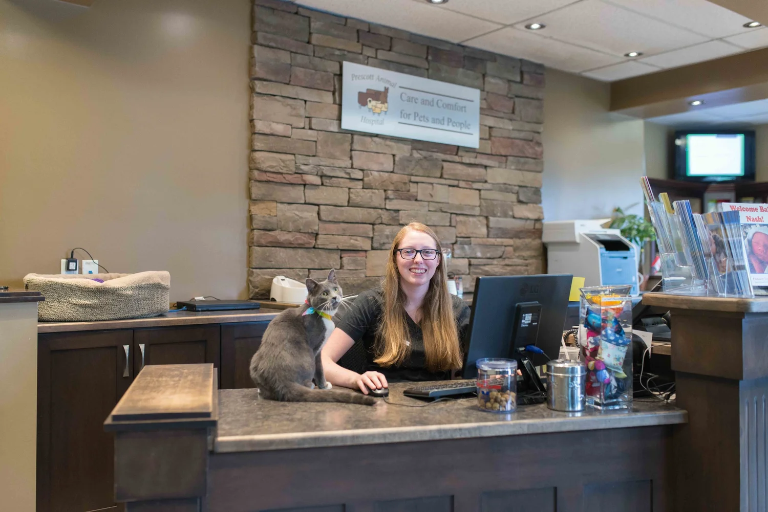 Front Desk of Prescott Animal Hospital