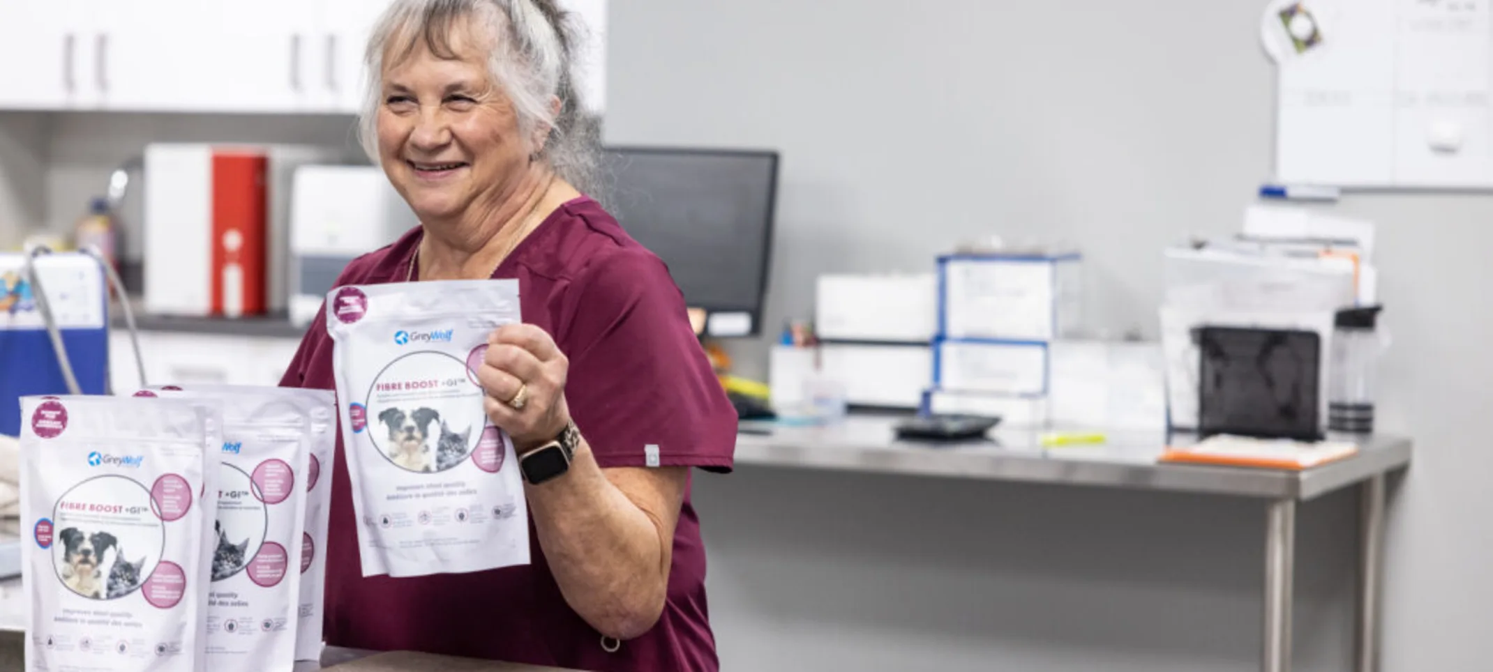 Staff holding food Staff holding food