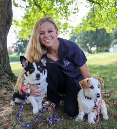 Becca holding cat Becca holding cat