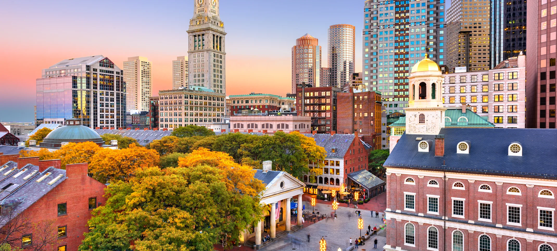 city scape with trees city scape with trees