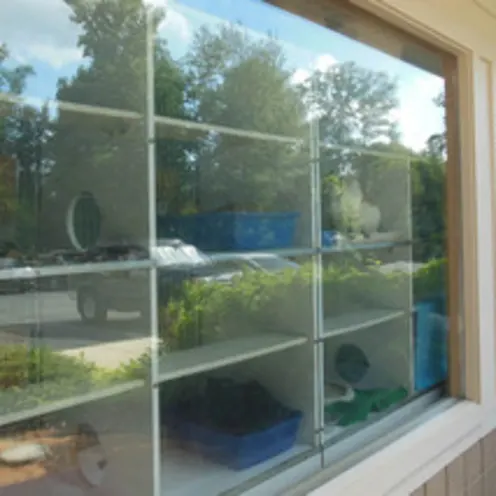 Cat Atrium as seen through large glass windows at Animal Hospital of Signal Mountain Cat Atrium as seen through large glass windows at Animal Hospital of Signal Mountain