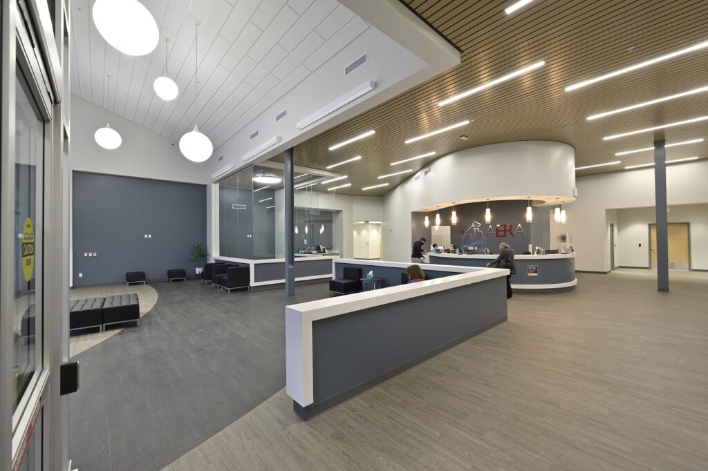 A view of the lobby at Animal Emergency & Referral Associates