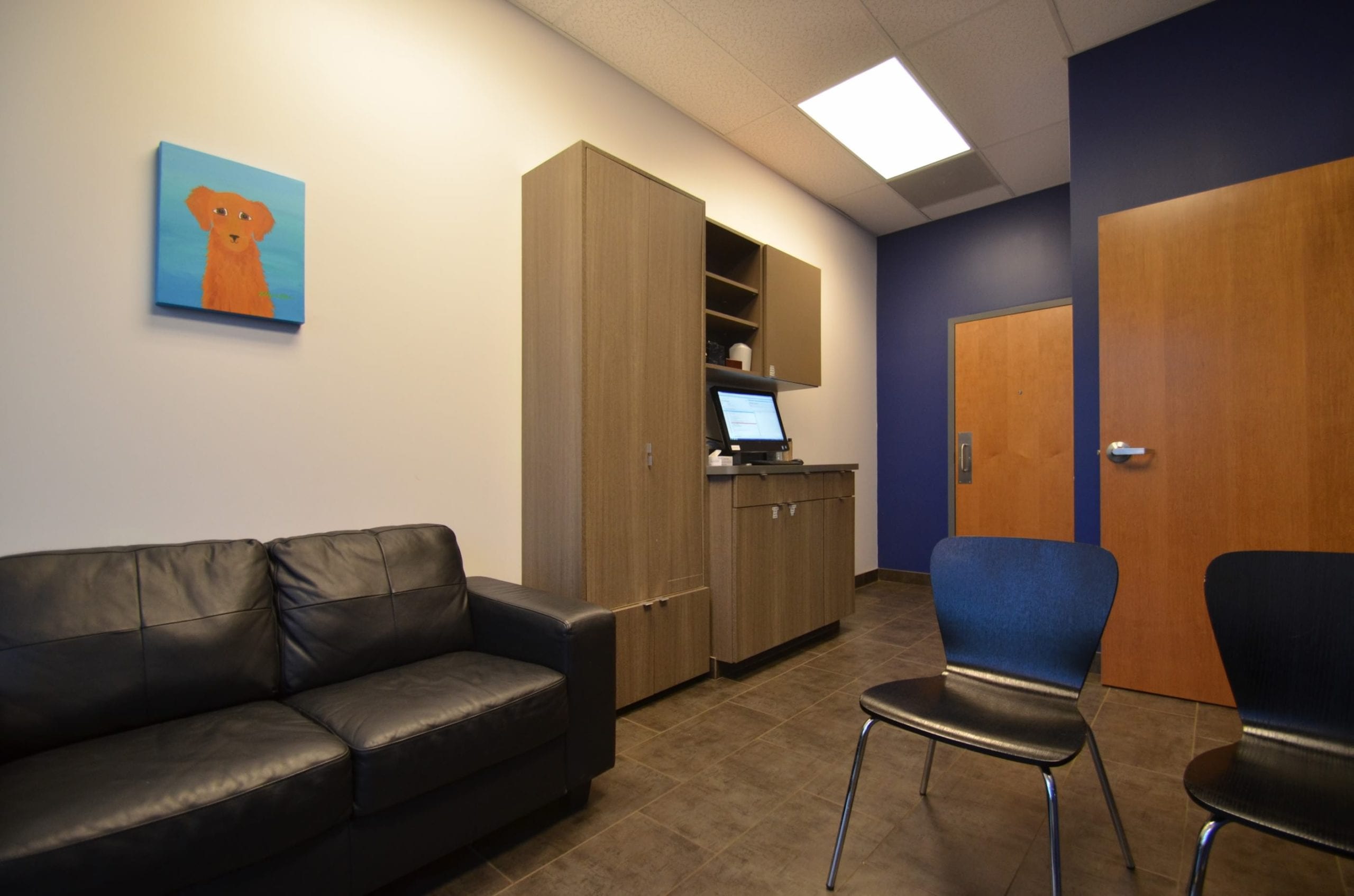 exam room with a couch