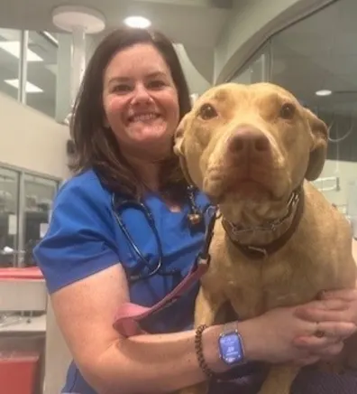 A photo of Dr. Thompson smiling in front of some trees A photo of Dr. Thompson smiling in front of some trees