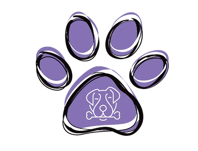 paw with image of dog, dog daycare at Bowhause Colorado. paw with image of dog, dog daycare at Bowhause Colorado.