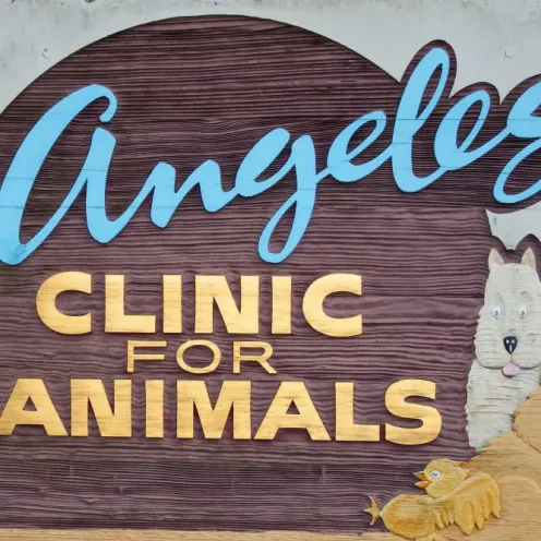 Angeles Clinic for Animals Sign