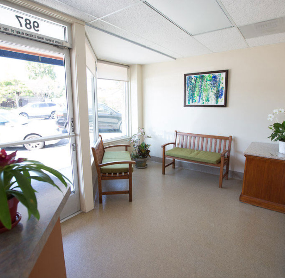 Clinic front entrance lobby area