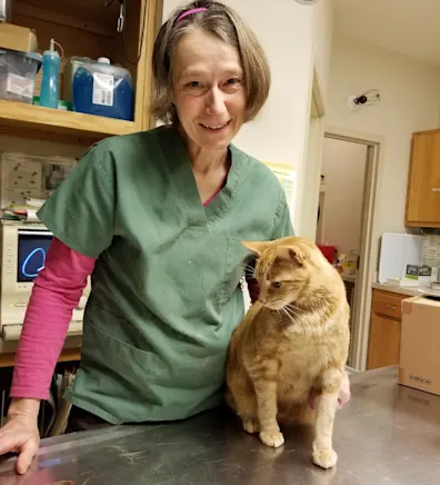 Paula with an animal Paula with an animal